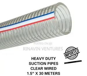 Suction Pipe Clear Wired 1.5 ×30m