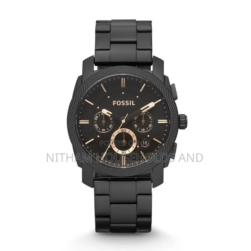 Fossil Fs4682 Machine Chronograph Stainless Steel Watch for Men