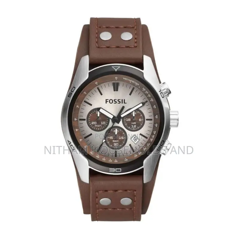 Fossil Ch2565 Coachman Brown Leather Watch for Men