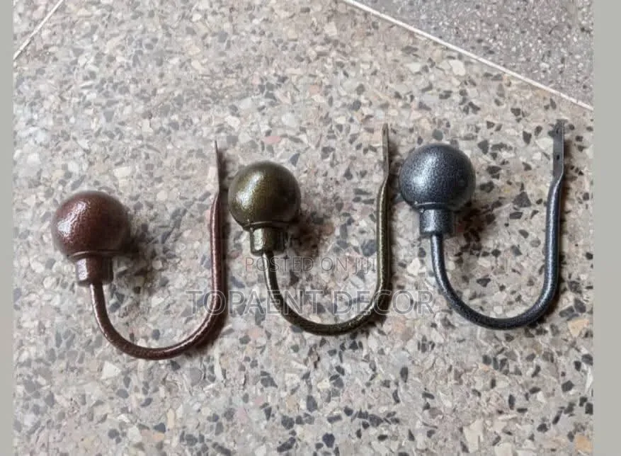 Bronze,Antic Green and Grey Heavy Duty Functional Curtain Holders