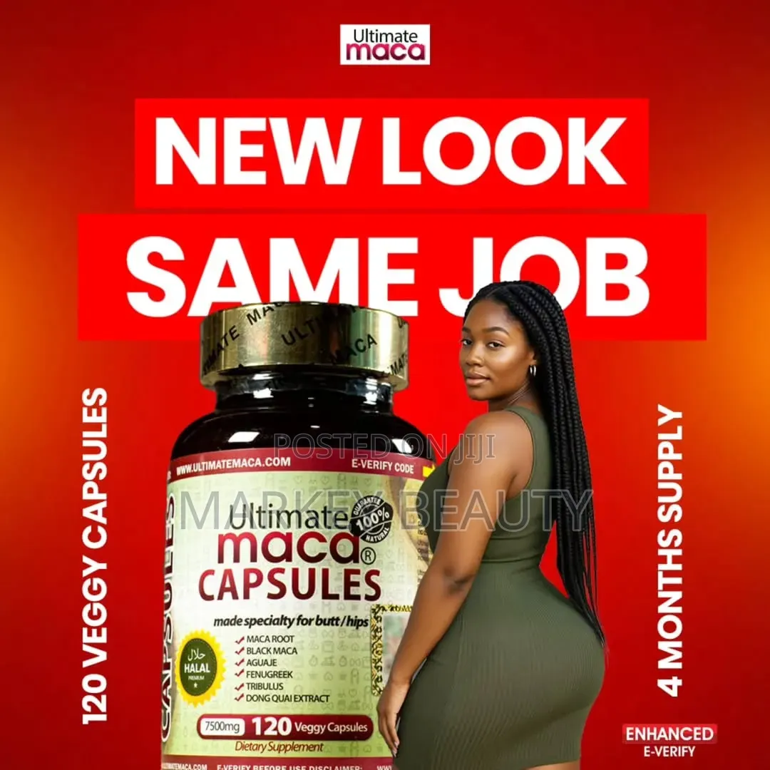 Ultimate Maca Plus Pills, 7500mg - Enhanced Everify (New Packaging)