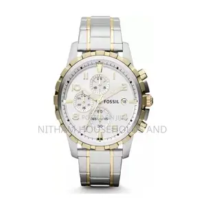 Fossil Fs4795 Dean Chronograph Stainless Steel Watch for Men