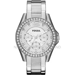 Fossil Es3202 Riley Crystal Stainless Steel Watch for Women