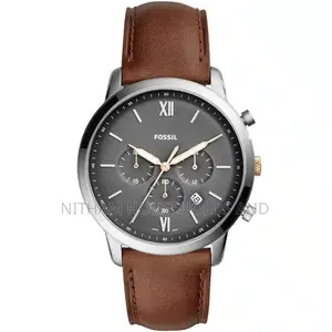 Fossil Fs5408 Neutra Chronograph Leather Watch for Men