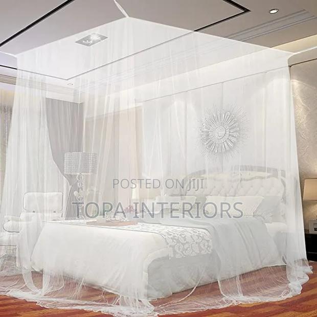 White Square Mosquito Nets for Bed Netting 6x6
