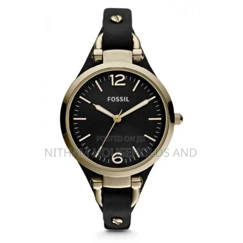 Fossil Es3148 Georgia Three Hand Leather Watch for Women