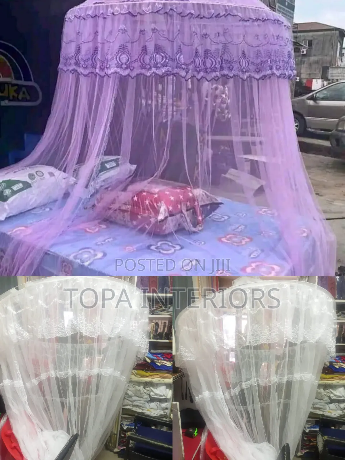 King Size 6x6 Circular Mesh Mosquito Nets