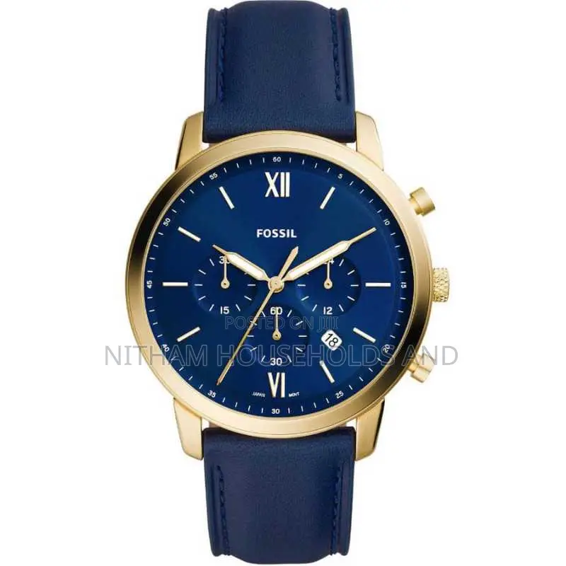 Fossil Fs5790 Neutra Blue Dial Chronograph Watch for Men