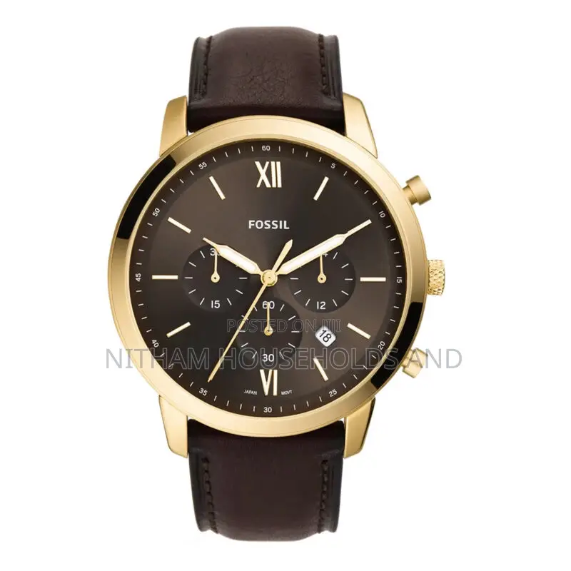 Fossil Fs5763 Neutra Chronograph Brown Leather Watch