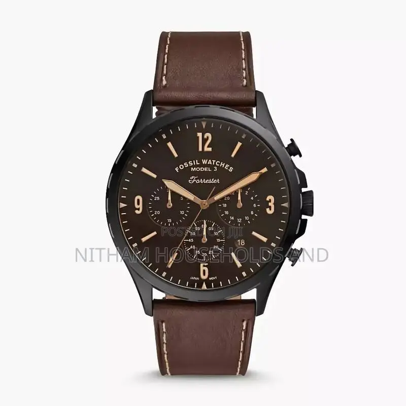 Fossil Fs5608 Forrester Brown Leather Watch for Men