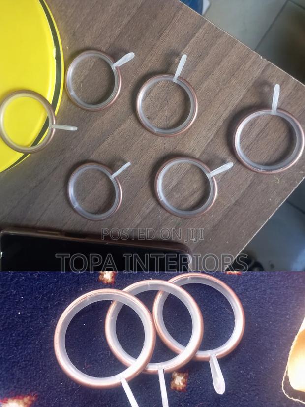 Silent Flowing Metallic Round Curtain Rings