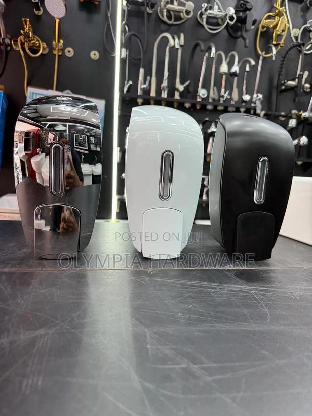 Liquid Soap Dispensers (Silver, Black and White)