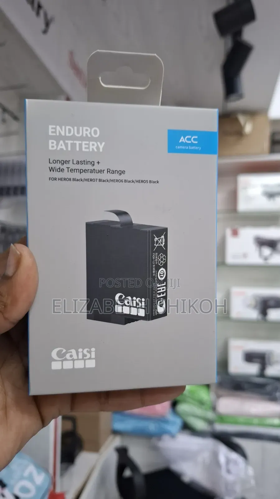 Caisi Go Pro Battery for Hero 5,6,7 8