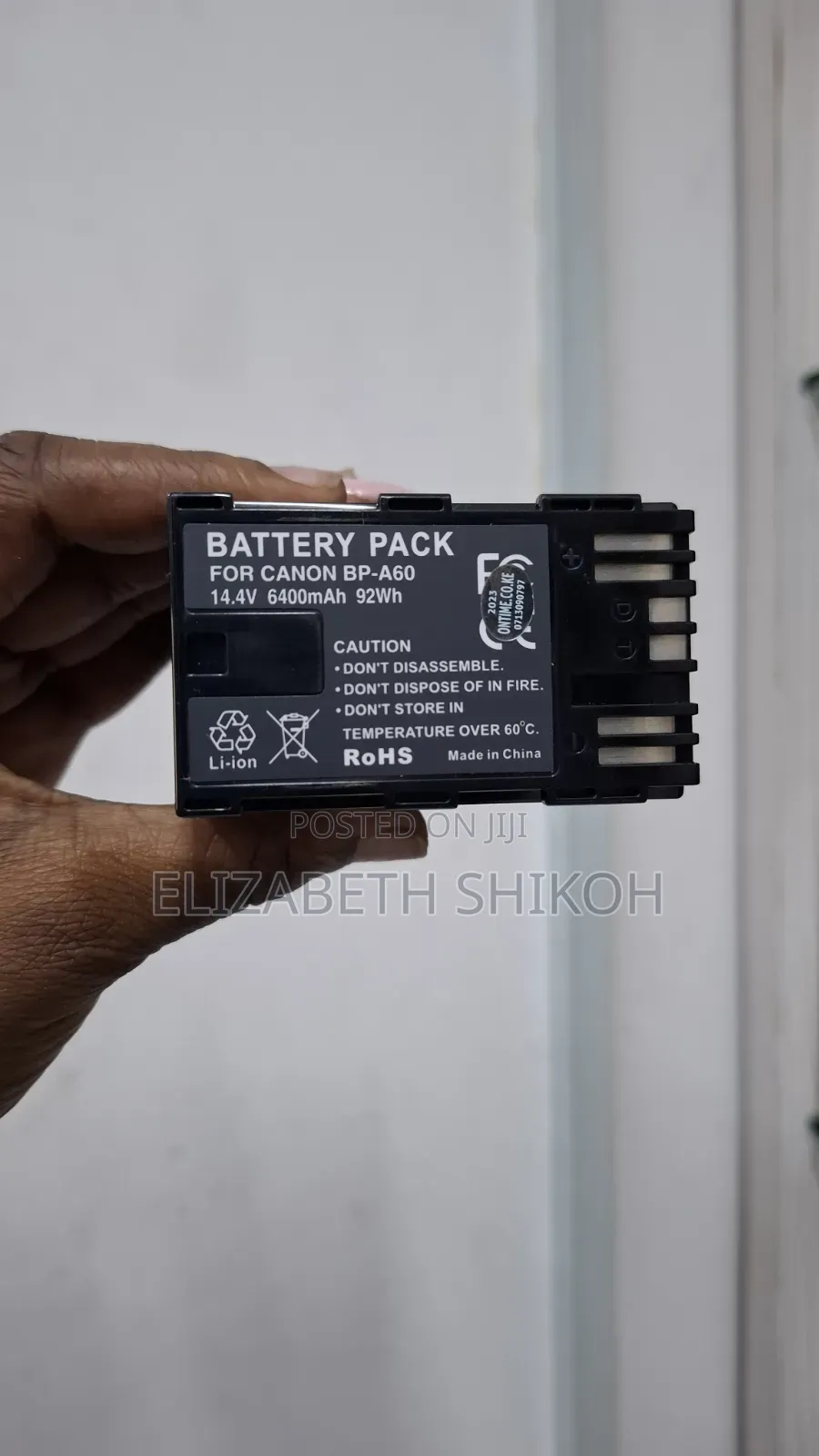 Canon Bp-A60 Battery Pack for Eos C300 Mark Ii, C200, and C200b