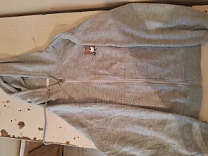 Grey Teddy Bear Print Hoodie