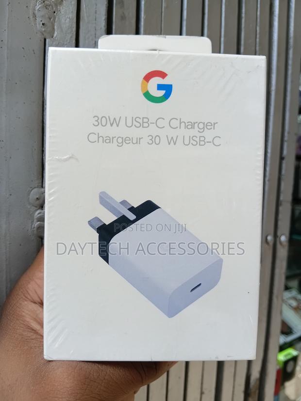 Official Genuine Google Pixel 30w Pd Fast Charger - White - thumbnail 2