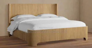 King Queen Size Available in Natural Teak or Chestnut/Walnut
