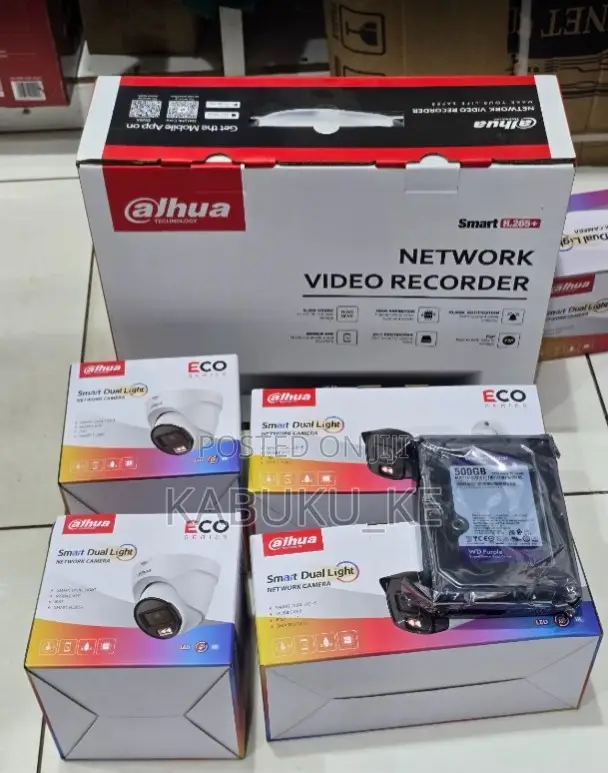 Dahua 4 Channel 2mp Eco Series Ip Camera Full Kit