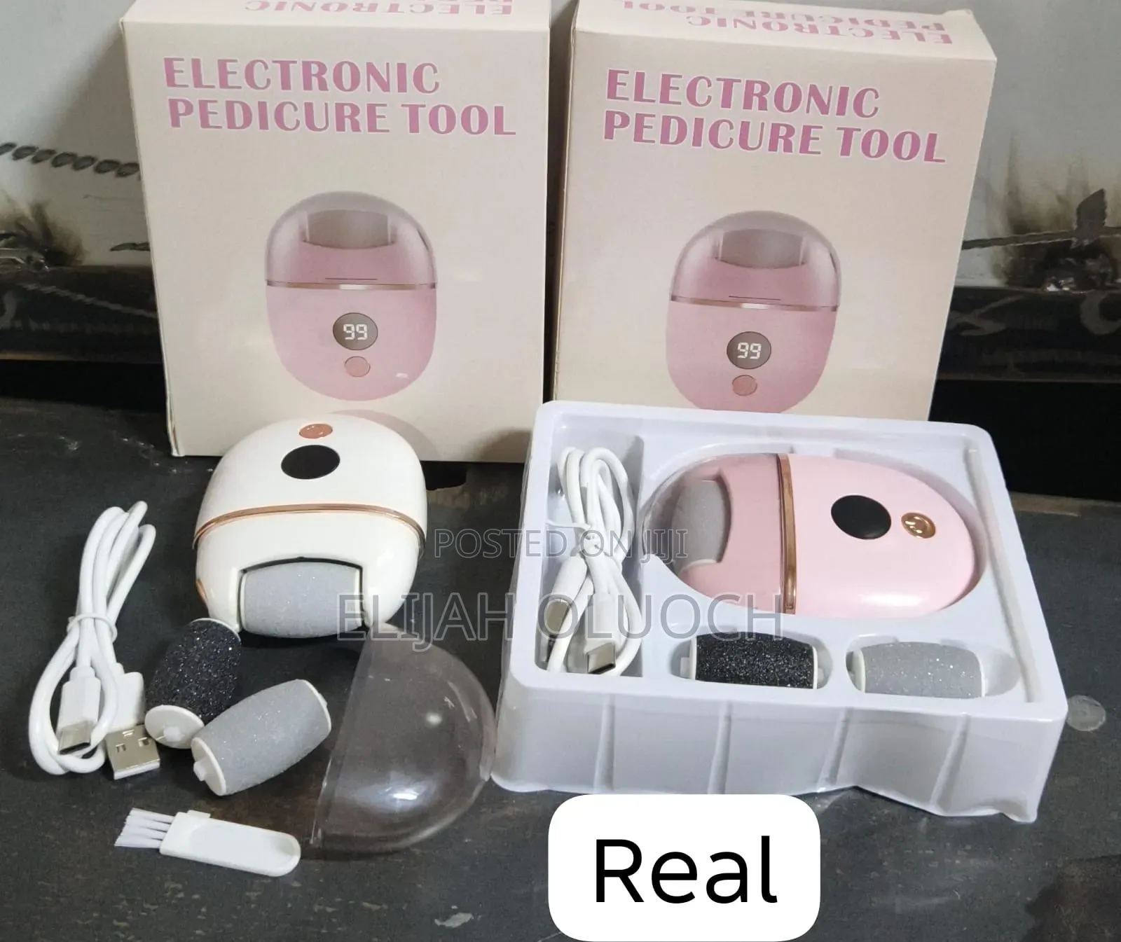 3 Grinding Wheels Electronic Pedicure Tool Callus Remover