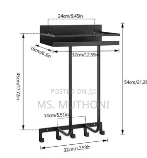Space Saving Wall Mounted Bathroom Towel Storage Rack