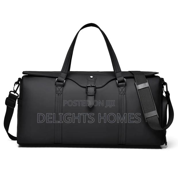 Leather-Look Duffle Bag_yu - thumbnail 2