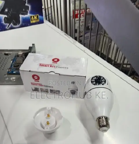 Smartnet V380 Bulb Camera 360° PTZ Indoor Security Camera