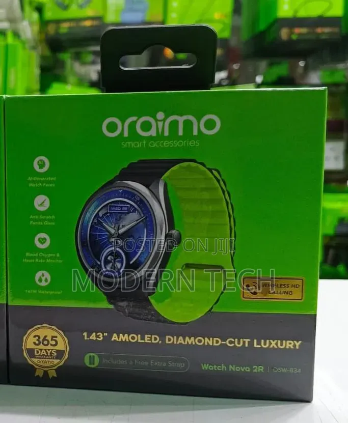 Oraimo Watch Nova 2r 1.43" Amoled 35-Day Standby Smart Watch