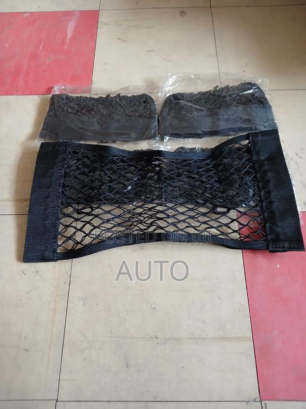 Universal Car Elastic Mesh Back Seat Organizer | Stretch Storage Net - thumbnail 2