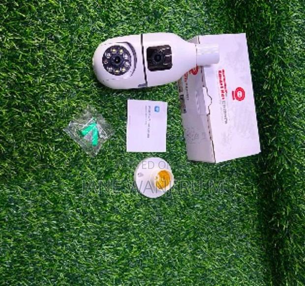 ~ Dual Lens V380 Pro Wifi Bulb Camera – Full Room View - main view