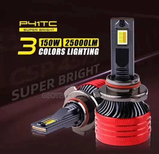 Three Coloured Led Headlight / Foglights Bulbs