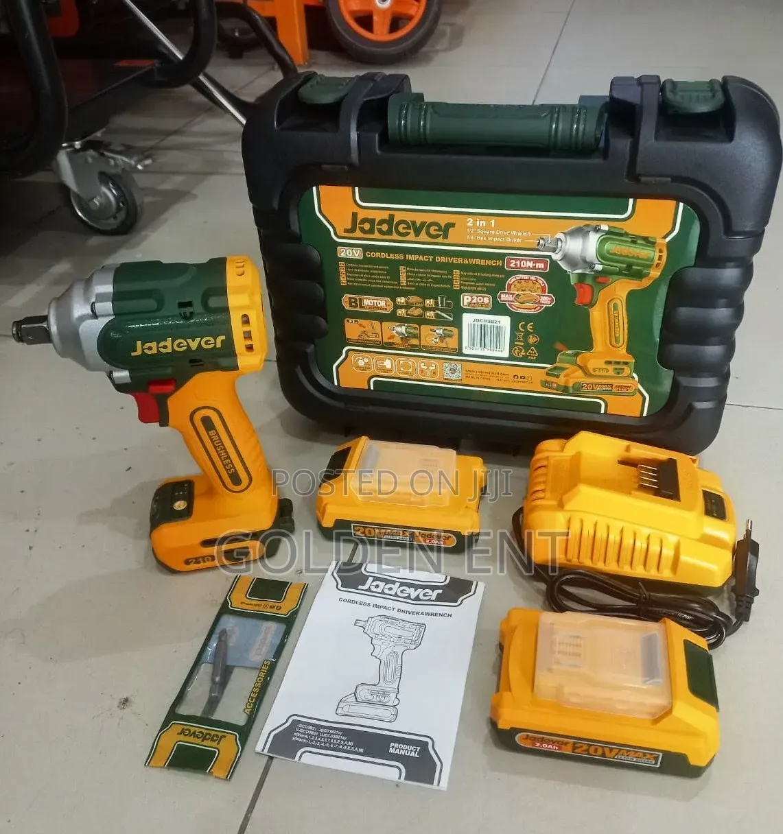 Jadever Cordless Impact Wrench/Impact Wrench