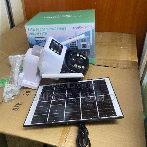Solar Powered 4g PTZ Camera With Dual Cameras – Sim Slot Outdoor CCTV