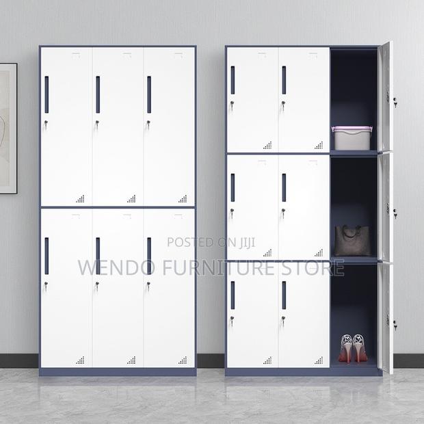 Office Cabinet; Six Lockers Gray Office Cabinet - thumbnail 6