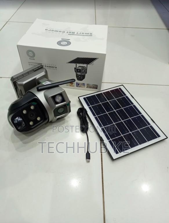 Dual Lens 4g Solar Camera 4mp Battery Powered Wireless 4g Solar Camera