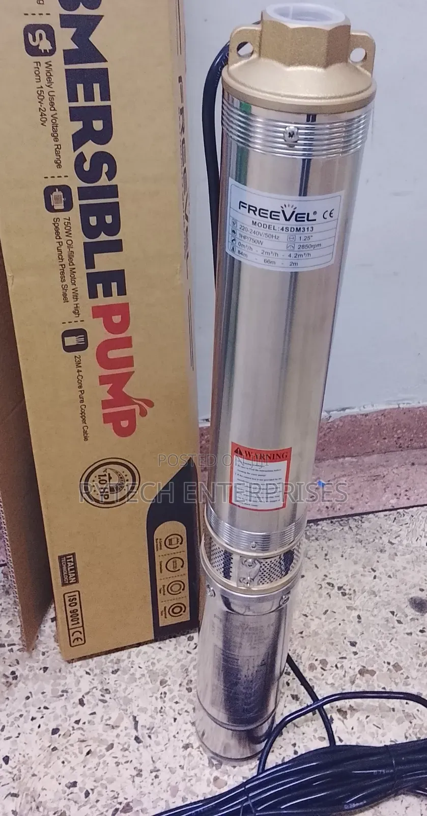 Freevel Submersible Water Pump 1hp
