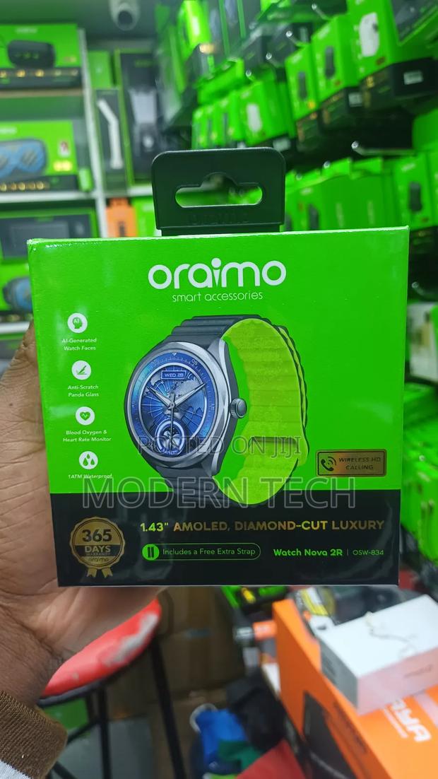 Oraimo Watch Nova 2r Smart Watch – Amoled Display 35-Day Standby