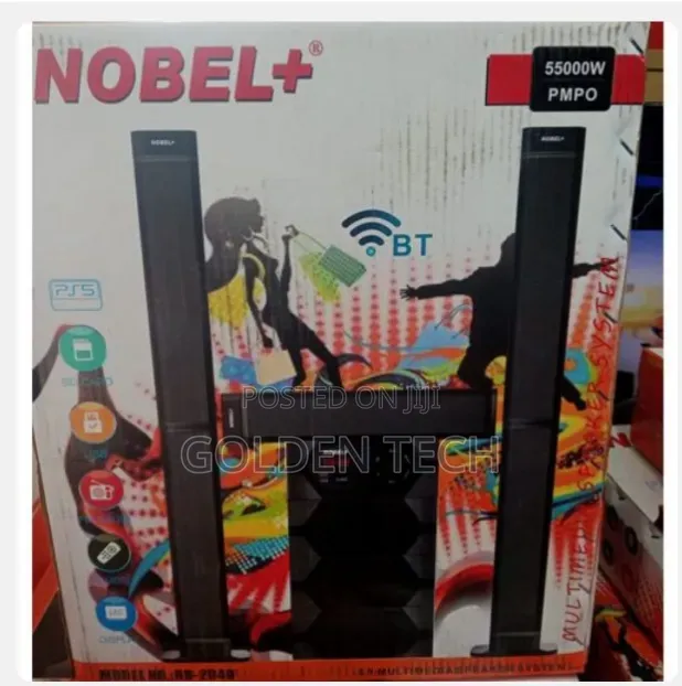 Nobel Tall Boy Speaker-Bt Hometheare 55000w Pmpo-Nb 2040