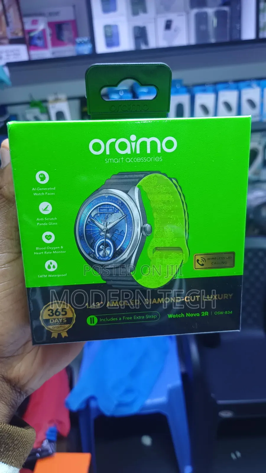 New Oraimo Watch Nova 2r – Premium Amoled Smart Watch With Hd Calling