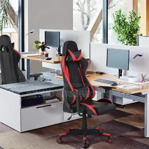 Office Chairs; Ergonomic Adjustable Leather Gaming Chairs