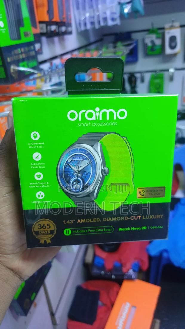 Oraimo Watch Nova 2r – 100+ Sports Modes, Ip68 Waterproof Smart Watch - thumbnail 2