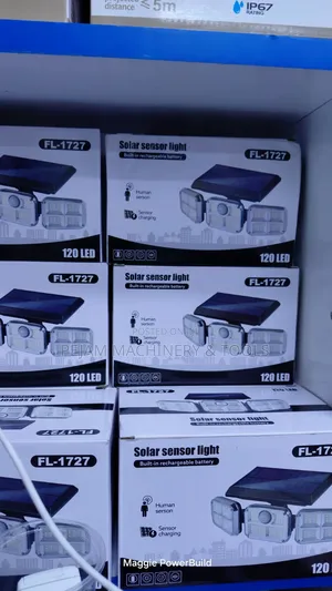 Solar Sensor Light a Security Floodlight Adjustable Heads Led Bulbs