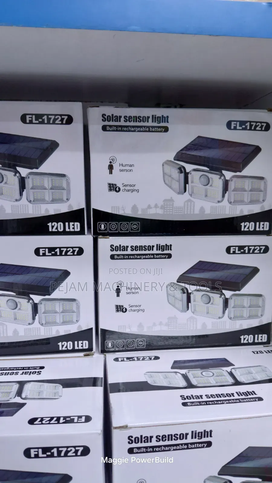 Solar Sensor Light a Security Floodlight Adjustable Heads Led Bulbs
