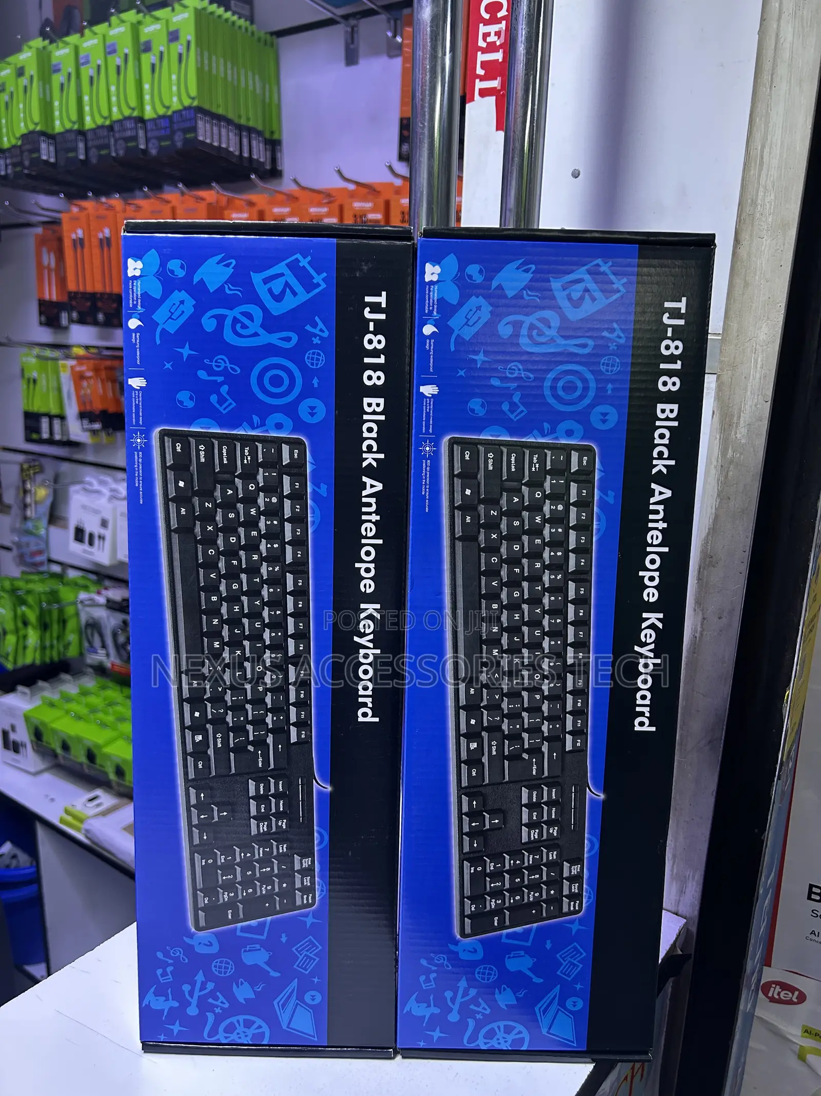 Tj-818 Black Antelope Wired Usb Keyboard – Full Size Keyboard for Pc