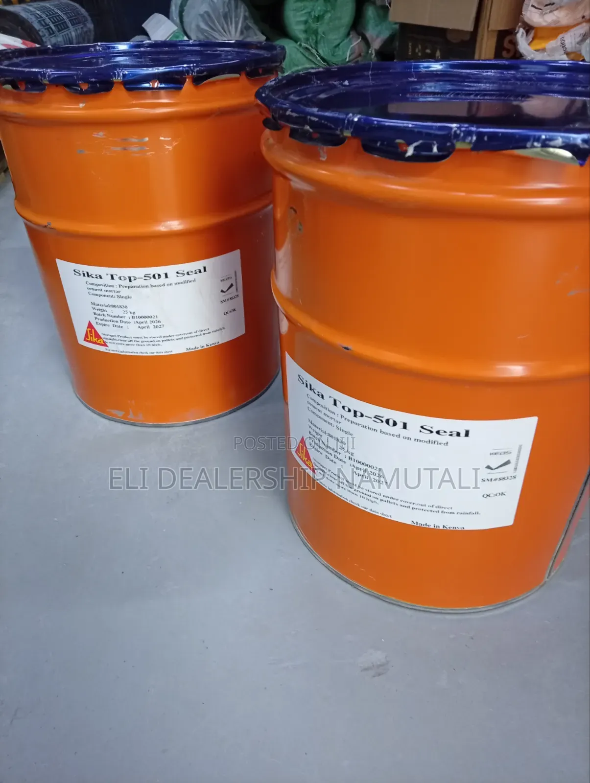 Sika Top-Seal 501 Waterproof Cement Coating for Concrete Masonry25kg