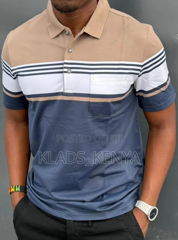 Men's Lined Shirts Polo - thumbnail 4