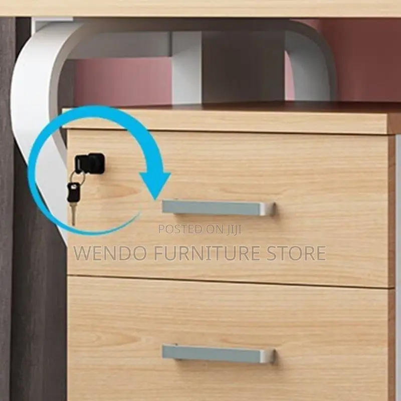 Office Cabinet; Three Drawers Wooden Pedestal Cabinet