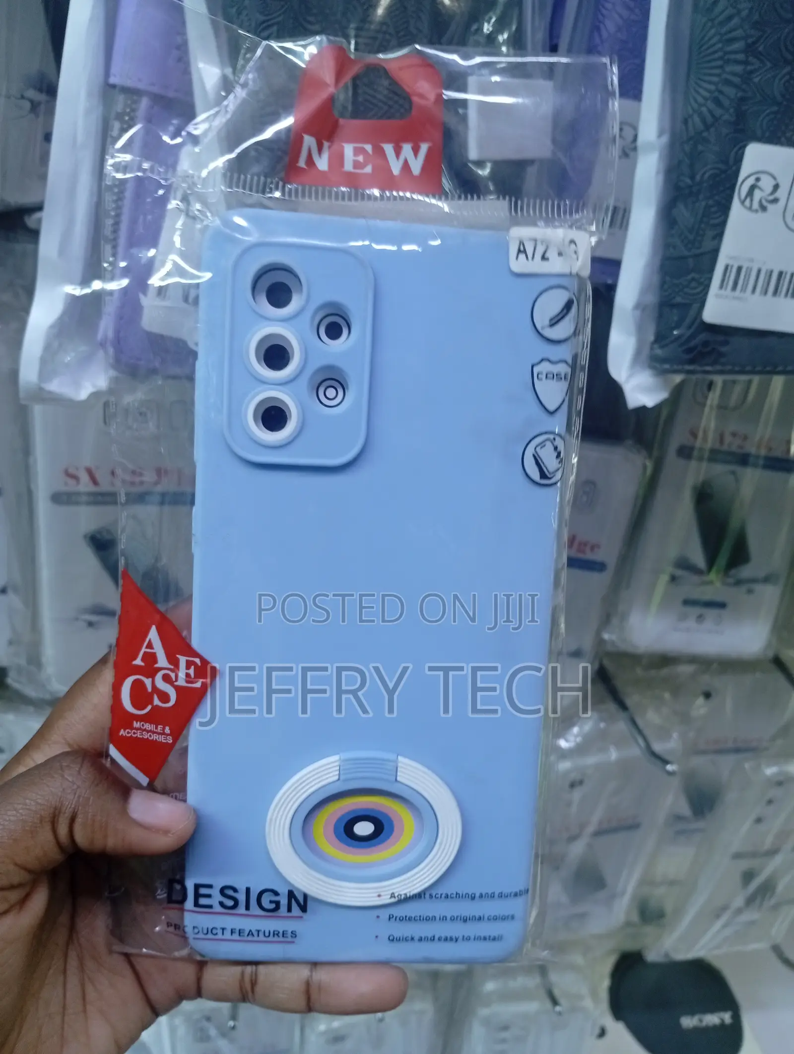 Samsung Galaxy A72 Light Blue Silicone Phone Case