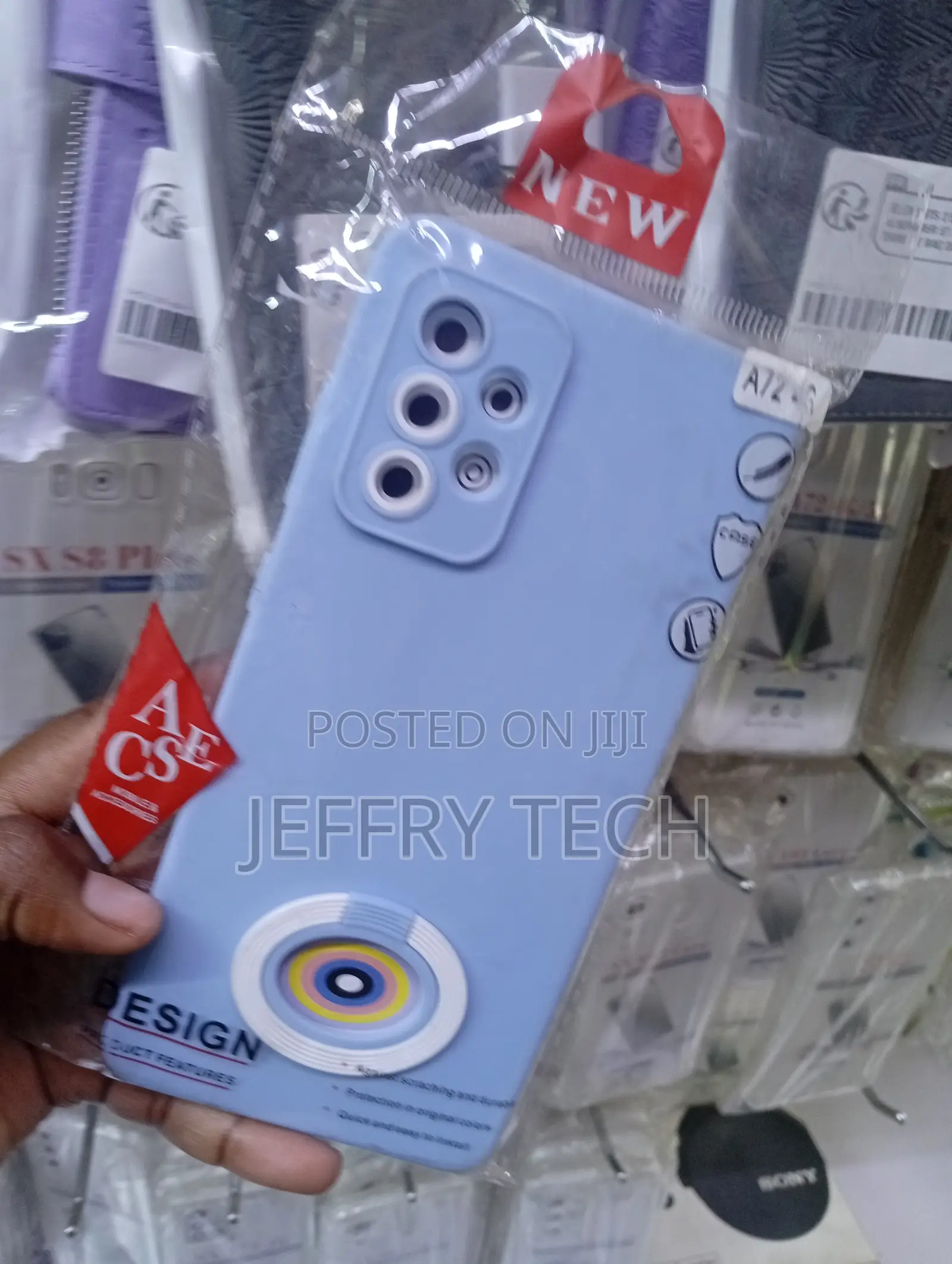 Samsung Galaxy A72 Light Blue Silicone Phone Case