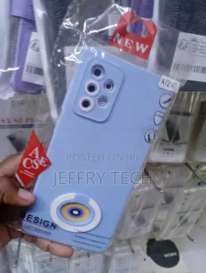 Samsung Galaxy A72 Light Blue Silicone Phone Case