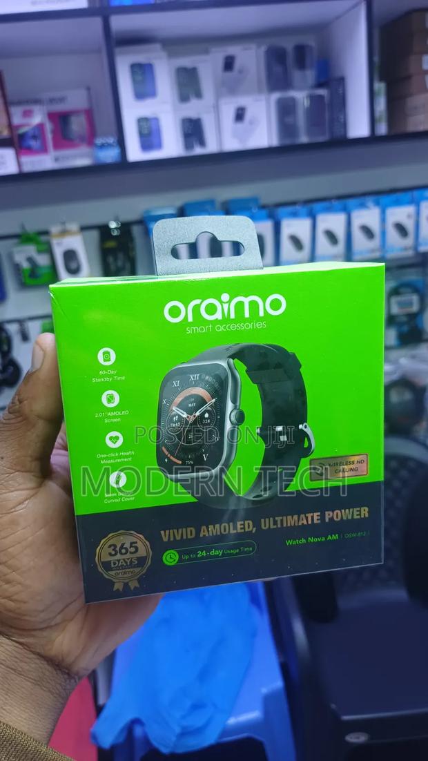 Oraimo Watch Nova Am Smart Watch – Large 2.01′′ Amoled Curved Screen